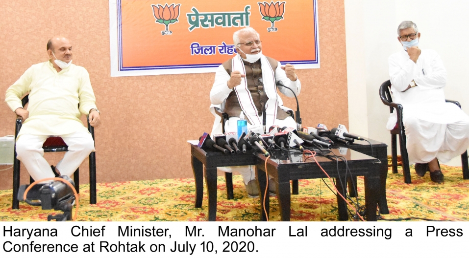 अनलॉक -2 के बाद हरियाणा में कोरना के कारण बाधित गतिविधियां पटरी पर लौटी : मुख्यमंत्री 