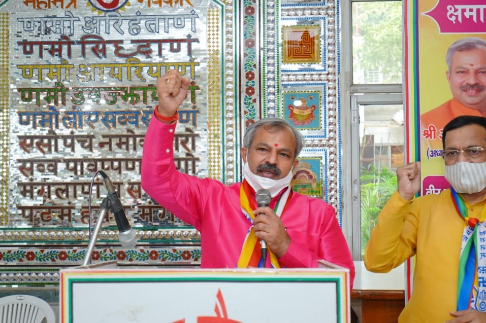 क्षमावाणी पर्व इंसान को बेहतर जीवन और ईश्वर से जुड़ने का अवसर है-आदेश गुप्ता