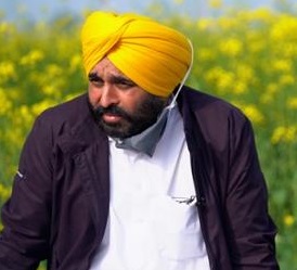 भगवंत मान पंजाब में आम आदमी पार्टी का चेहरा