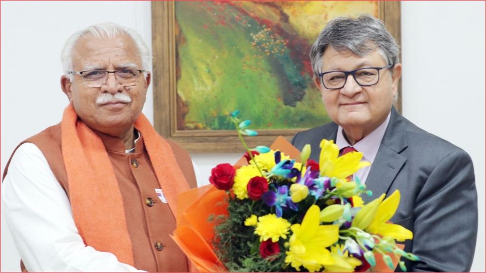 नीति आयोग के उपाध्यक्ष ने की हरियाणा सरकार की नीतियों व योजनाओं की तारीफ
