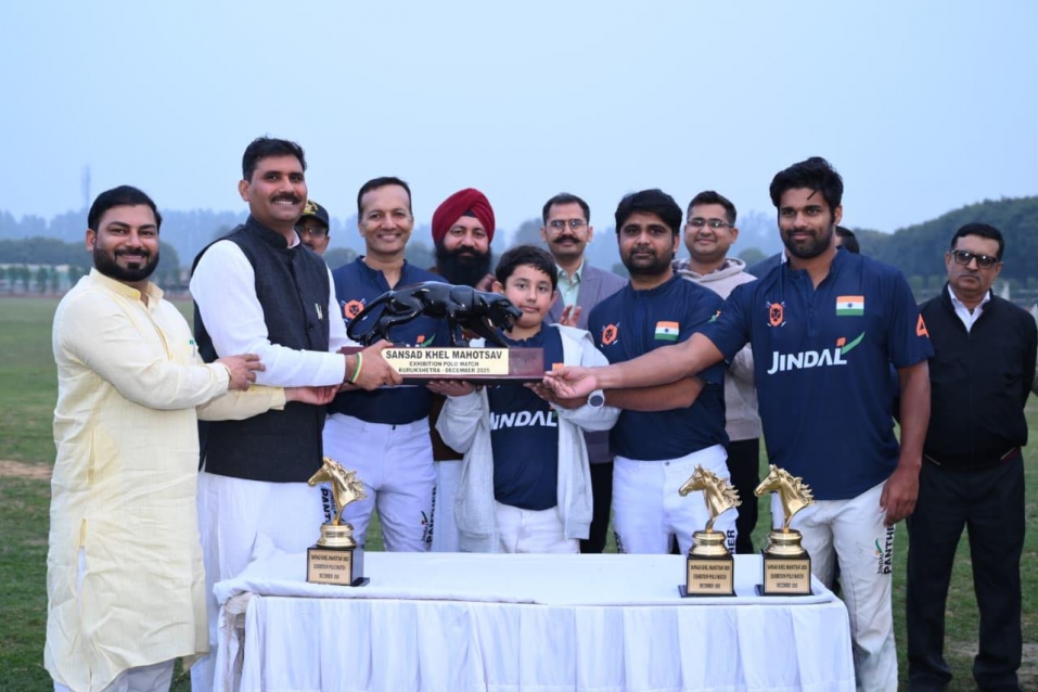 सांसद खेल महोत्सव में कुरुक्षेत्र पोलो टीम ने कैथल को 7–4 से हराया
