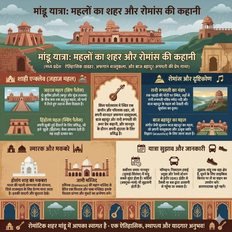  अफ़ग़ान स्थापत्य, पहाड़ी किले और ऐतिहासिक प्रेम कथाओं का अनुभव लीजिए, मध्यप्रदेश में 