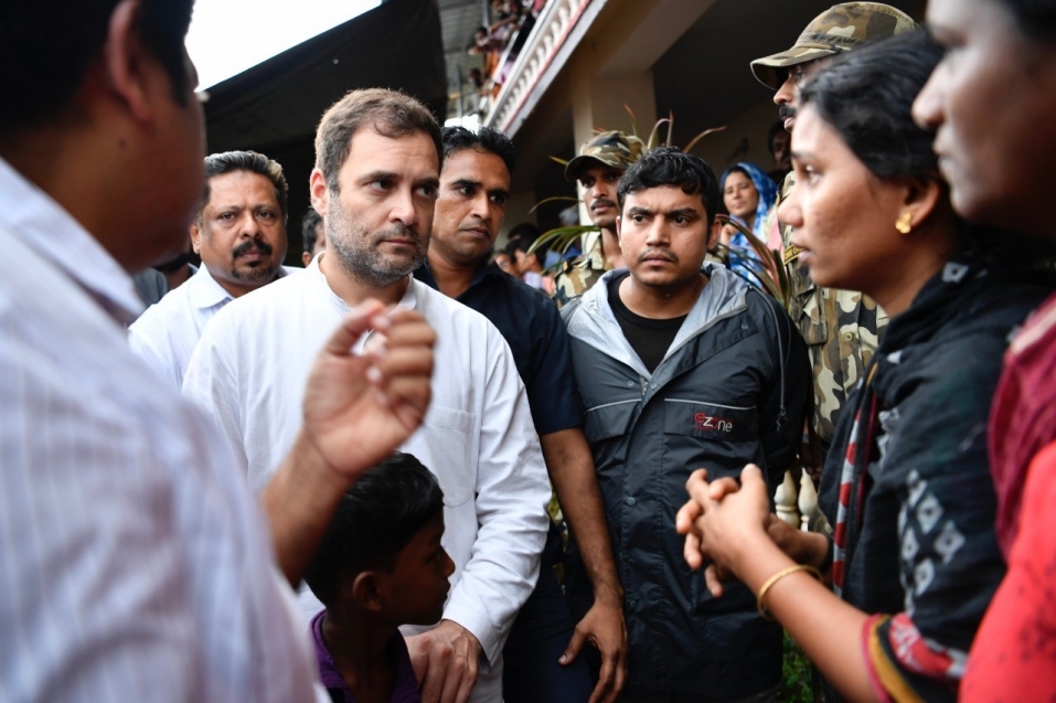 केरल में बाढ़ से 67 लोगों की मौत, राहुल गांधी ने किया प्रभावित इलाके का दौरा 