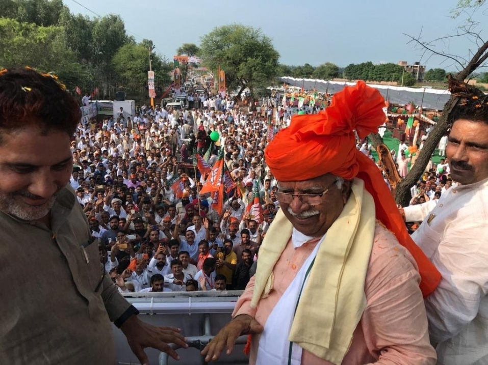 बीजेपी की मनोहर यात्रा ने 80 विधानसभा का सफर पूरा किया